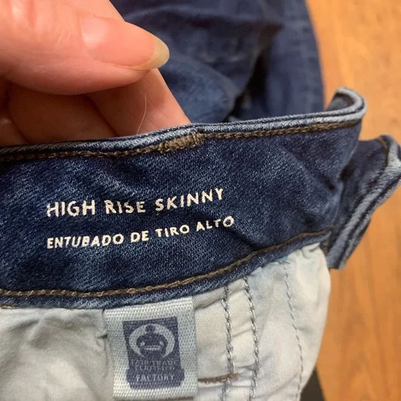 Women’s Universal Thread blue High Rise Skinny size 14/32R - Picture 5 of 7